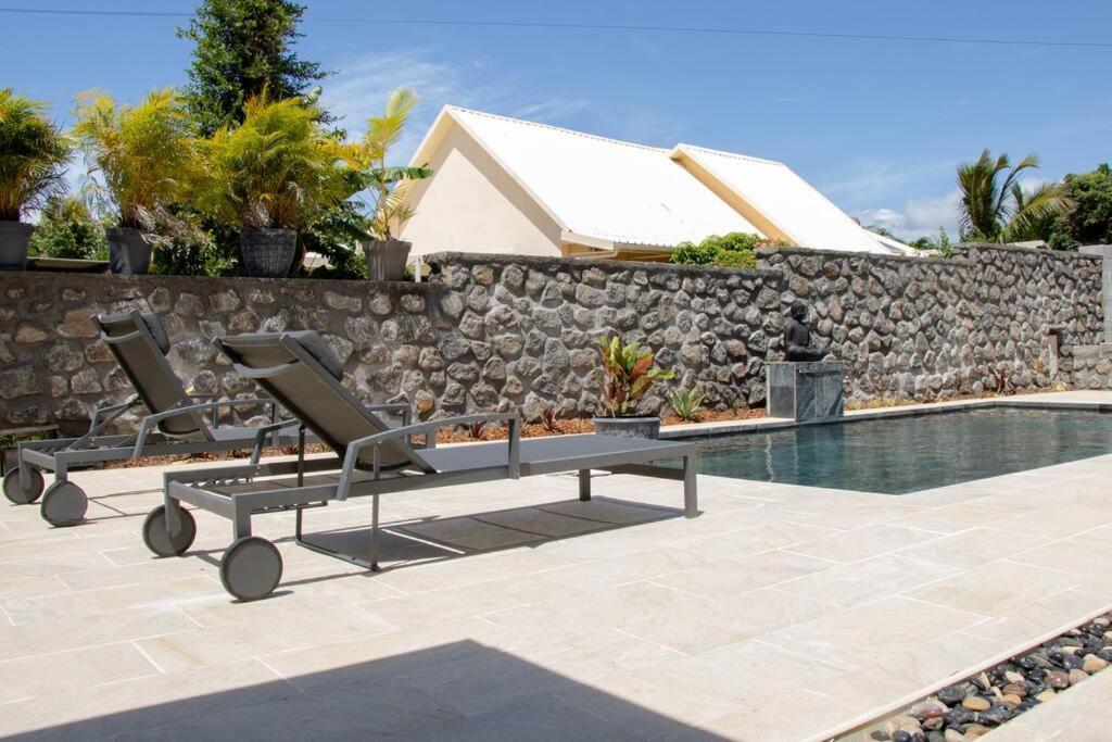 Villa Du Beau Vallon 2 Jacuzzi Privatif Et Piscine Chauffee Partagee Saint Benoit Exterior photo